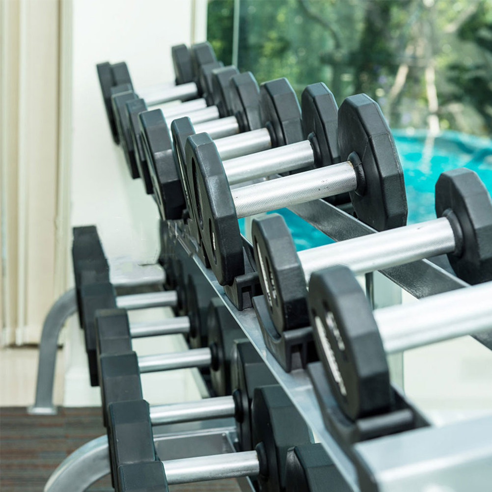 Sports Equipment Rack - ชั้นวางดัมเบลแนวนอน 8 ชิ้น วัสดุพลาสติกแข็งแรง ทนทาน ช่วยประหยัดพื้นที่