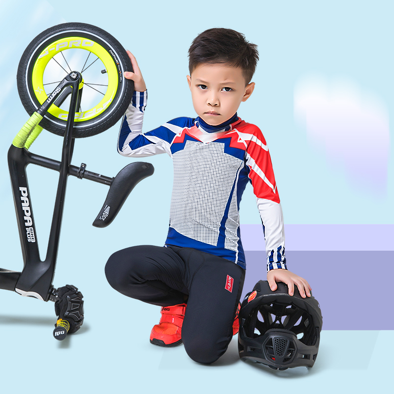 Balance Bike Kids - 2021 ชุดขี่จักรยานสําหรับเด็กBreathableกีฬาแขนยาวชุดขี่จักรยานจักรยานเสื้อผ้าเด็กฤดูร้อนBalance Bike Jersey