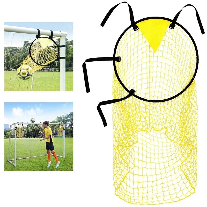 Spike Ball Game - ตาข่ายซ้อมฟุตบอลแบบพับได้ อุปกรณ์ฝึกซ้อมฟุตบอลกลางแจ้งสำหรับฝึกการยิงที่แม่นยำ