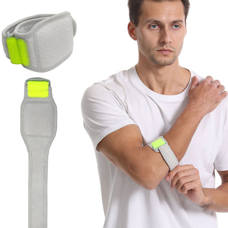 Tennis Elbow Brace - 1PC ที่รัดข้อศอกเทนนิสสำหรับผู้ชายและผู้หญิง,สายรัดข้อศอกแบบปรับได้สำหรับโรคเอ็นอักเสบ,บรรเทาอาการปวดข้อศอก,ที่รัดข้อศอกสำหรับนักกอล์ฟพร้อมแผ่นรอง