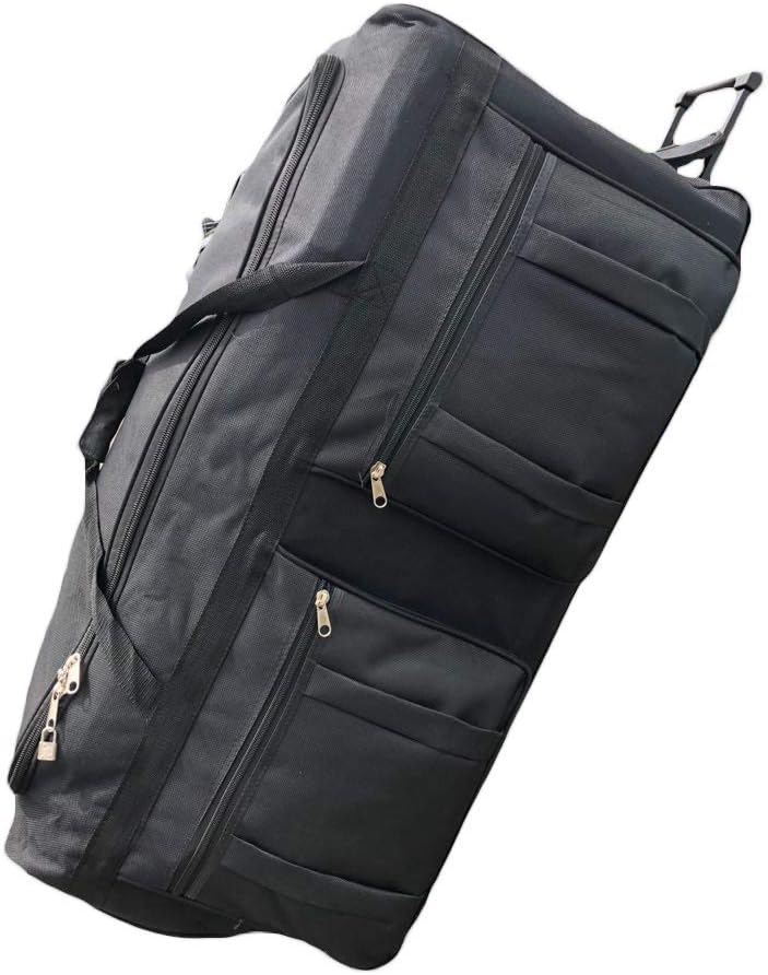 Sports Equipment Bag With Wheels - กระเป๋าเดินทางแบบมีล้อขนาด 42 นิ้ว พร้อมล้อสเก็ตแบบอินไลน์ กระเป๋าเก็บของแบบพับได้สำหรับตั้งแคมป์ กีฬา