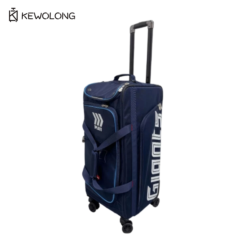 Sports Equipment Bag With Wheels - กระเป๋าใส่อุปกรณ์กีฬาขนาดใหญ่พร้อมล้อและที่จับแบบรถเข็น กระเป๋าใส่อุปกรณ์แบบมีล้อสำหรับเบสบอลและฮอกกี้