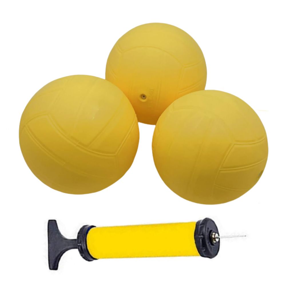 Spike Ball Game - ลูกบอลเกมส์สไปค์แบบเด้งดึ๋ง พร้อมปั๊มลม ตาข่ายกลมแบบเปลี่ยนได้ ลูกบอลแข่งขัน ลูกวอลเลย์บอลขนาดมาตรฐาน มินิวอลเลย์บอล