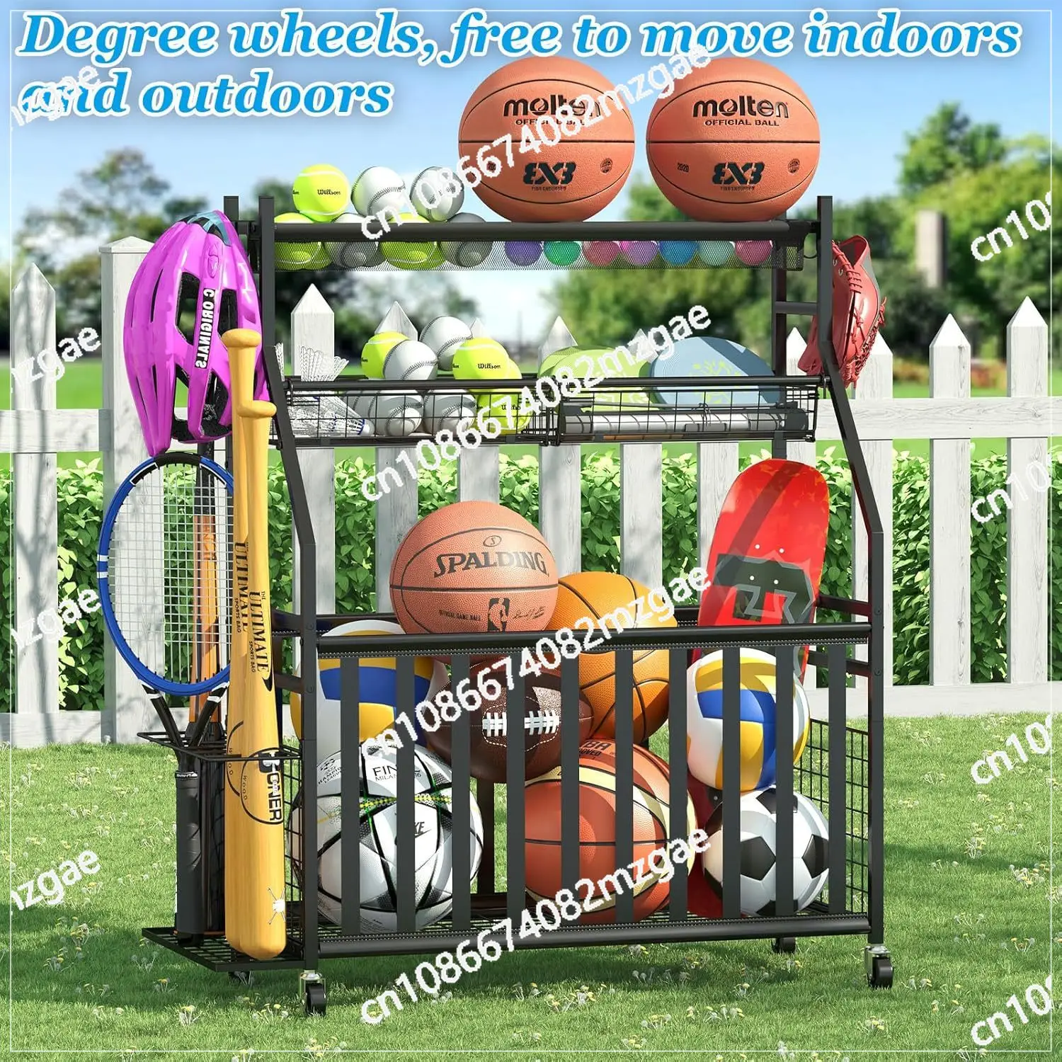 กระเป๋าเก็บอุปกรณ์กีฬา ชั้นวาง - Sports Equipment Bag With Wheels บทวิจารณ์และราคา