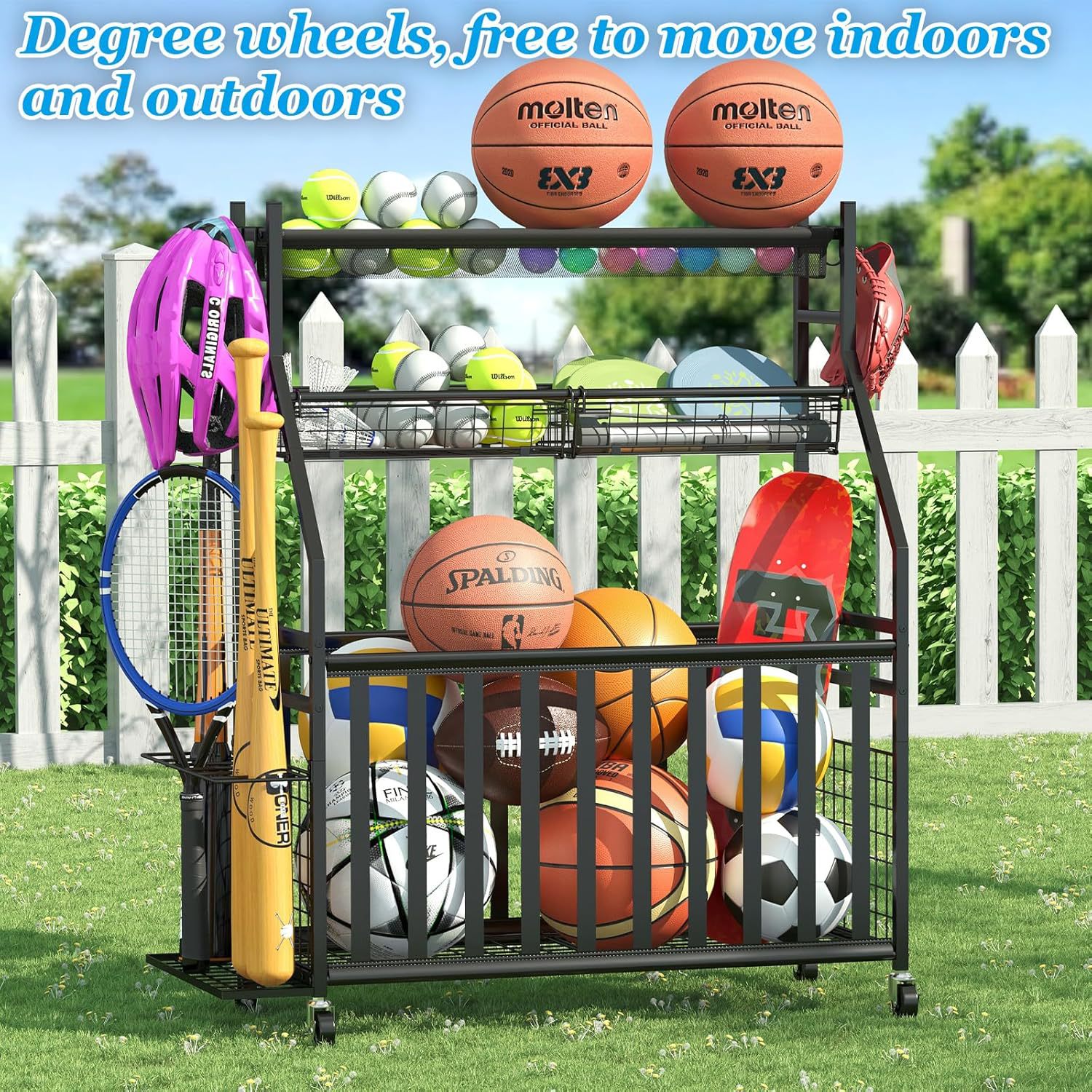 กระเป๋าเก็บอุปกรณ์กีฬาพร้อมชั้ - Sports Equipment Bag With Wheels บทวิจารณ์และราคา