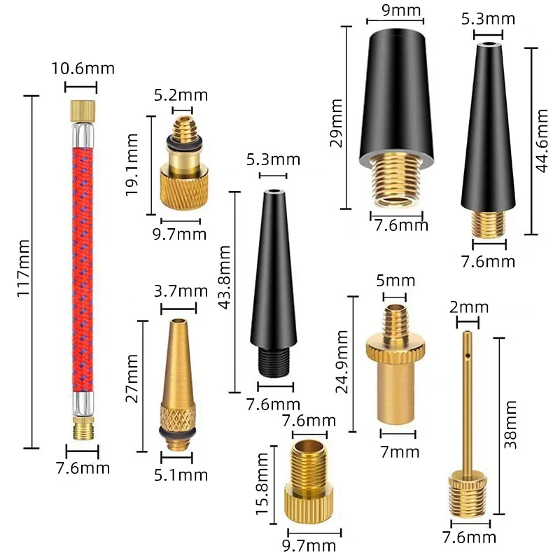 21/30 ชิ้นจักรยานยาง Inflator  - Basketball Pump Needle บทวิจารณ์และราคา