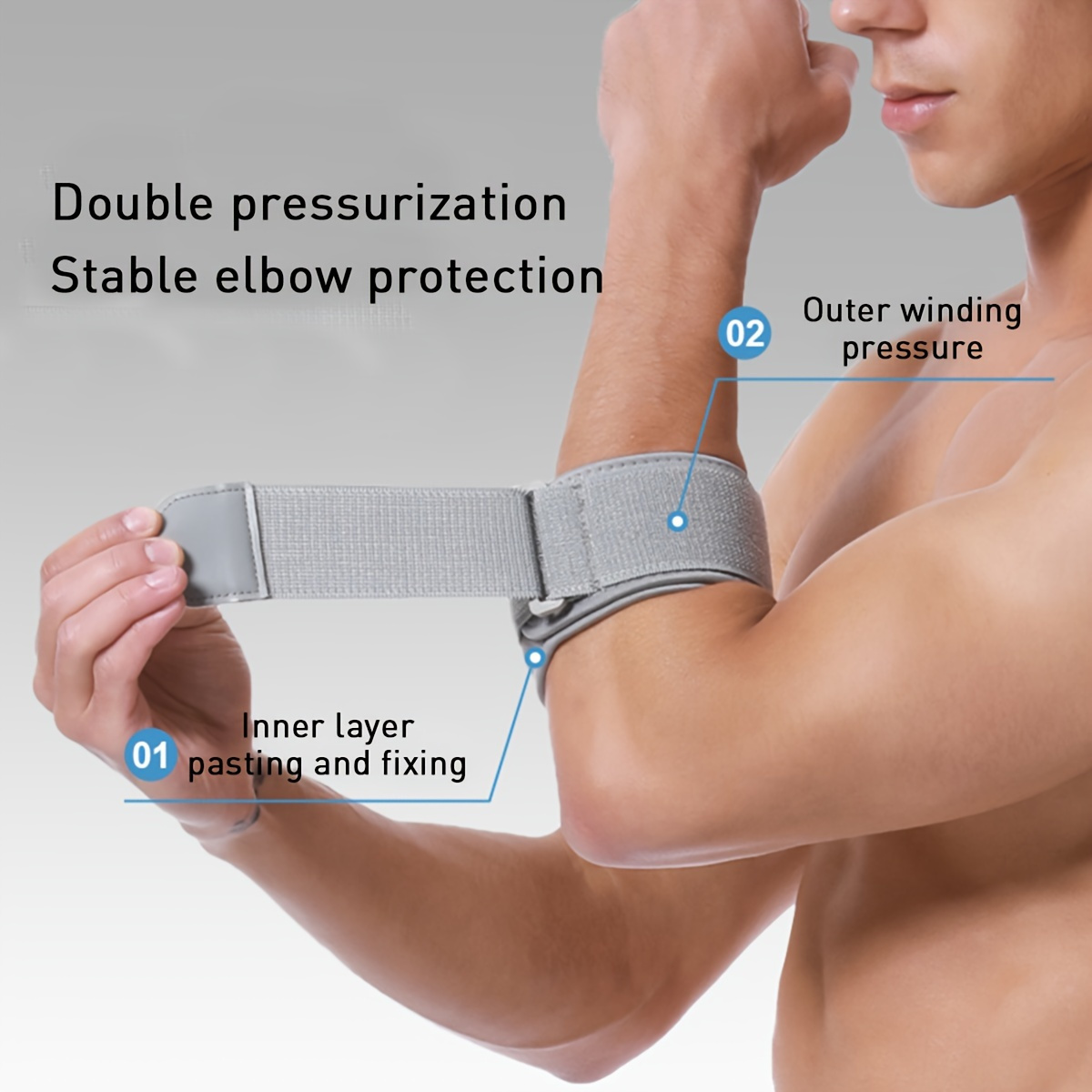 อุปกรณ์พยุงข้อศอกแบบระบายอากาศ - Tennis Elbow Brace บทวิจารณ์และราคา