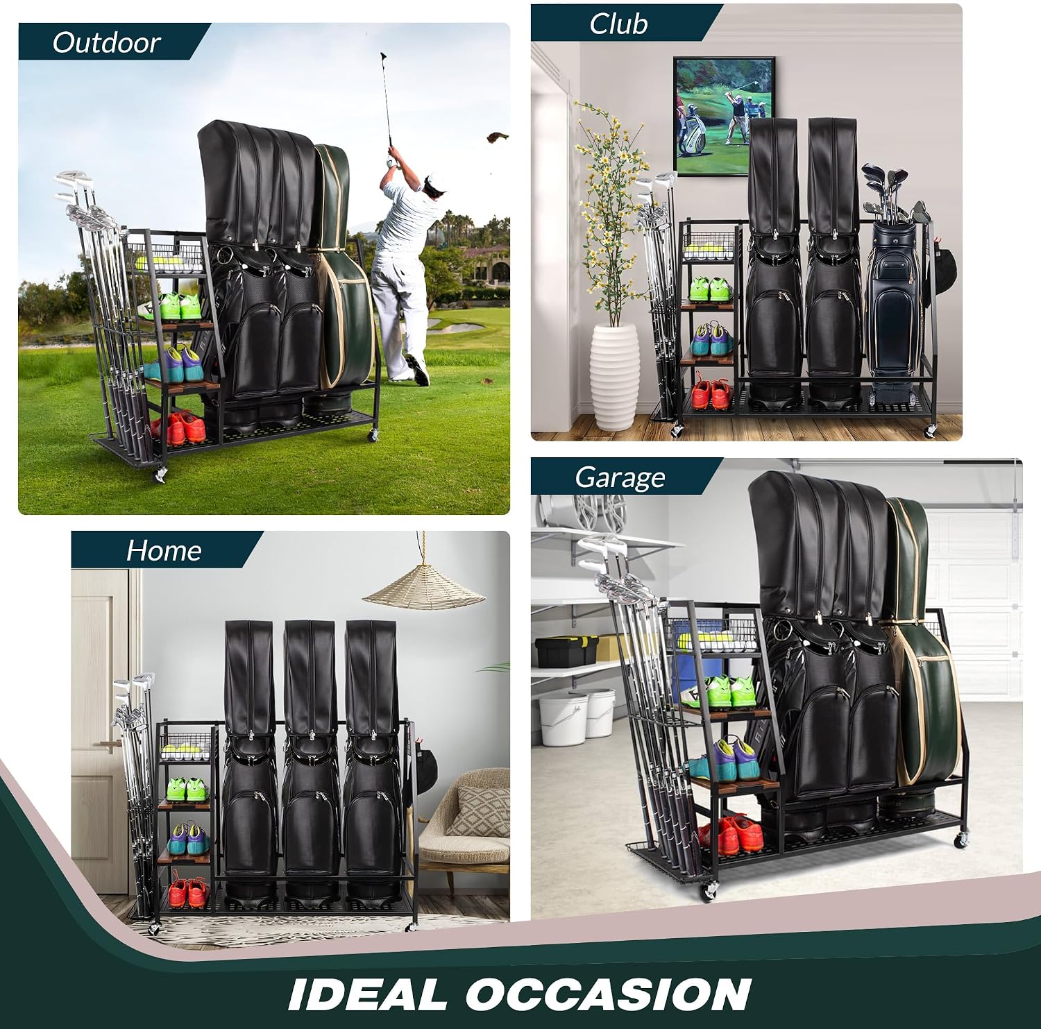 ที่เก็บอุปกรณ์กอล์ฟแบบหนักสำหร - Sports Equipment Bag With Wheels บทวิจารณ์และราคา