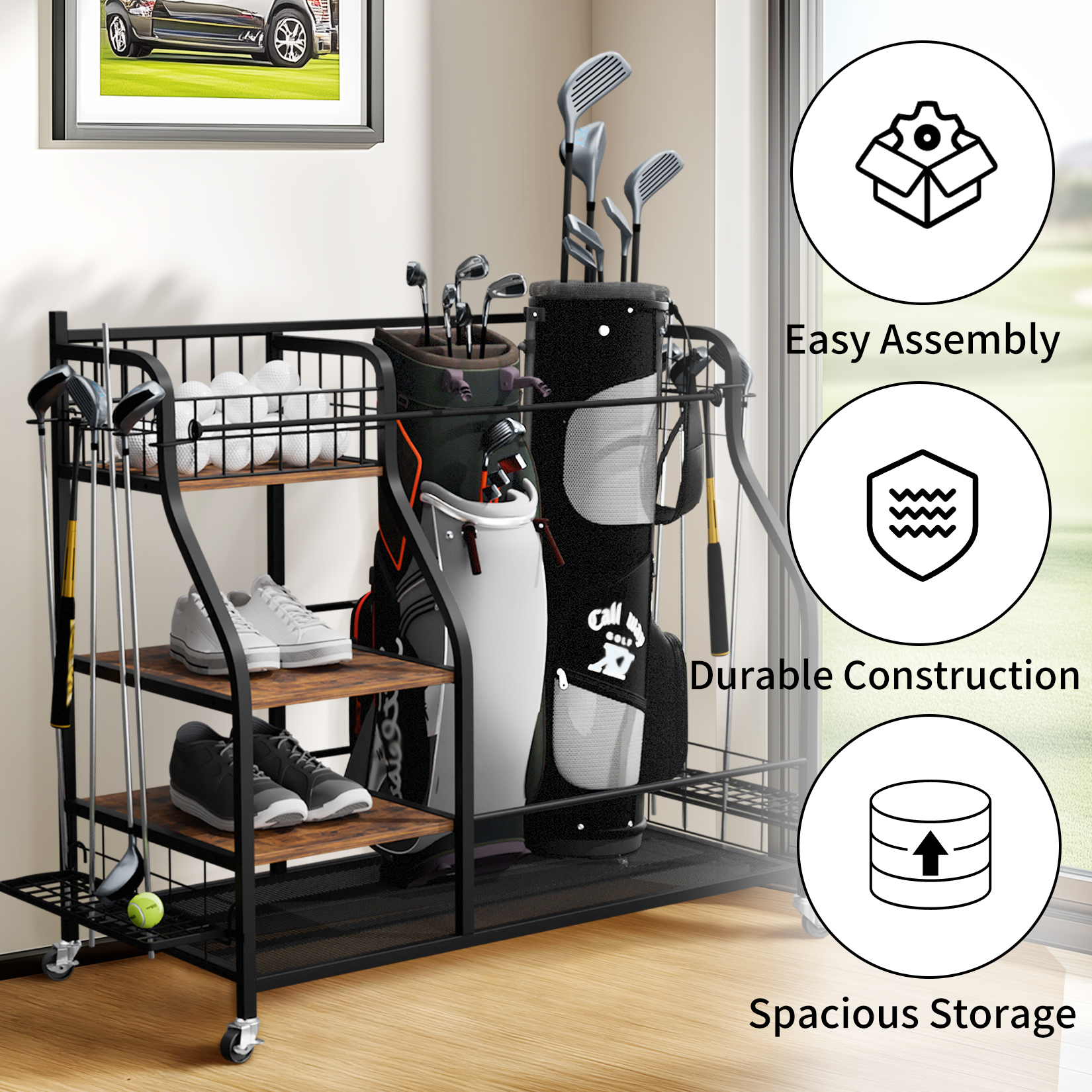 ชั้นวางอุปกรณ์กีฬาอเนกประสงค์แ - Sports Equipment Rack บทวิจารณ์และราคา