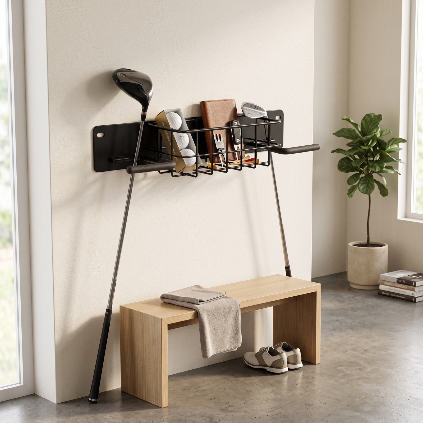 ชั้นวางอุปกรณ์กอล์ฟแบบติดผนังพ - Sports Equipment Rack บทวิจารณ์และราคา